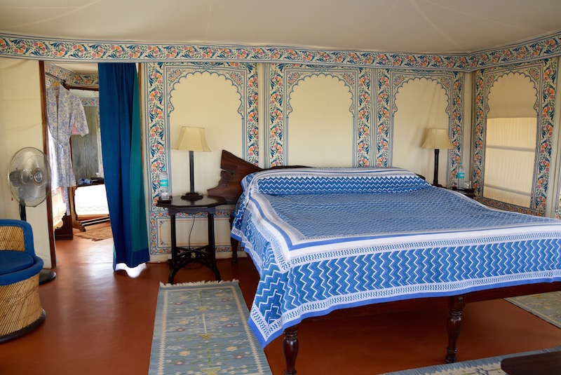 Chhatra Sagar India tent bedroom