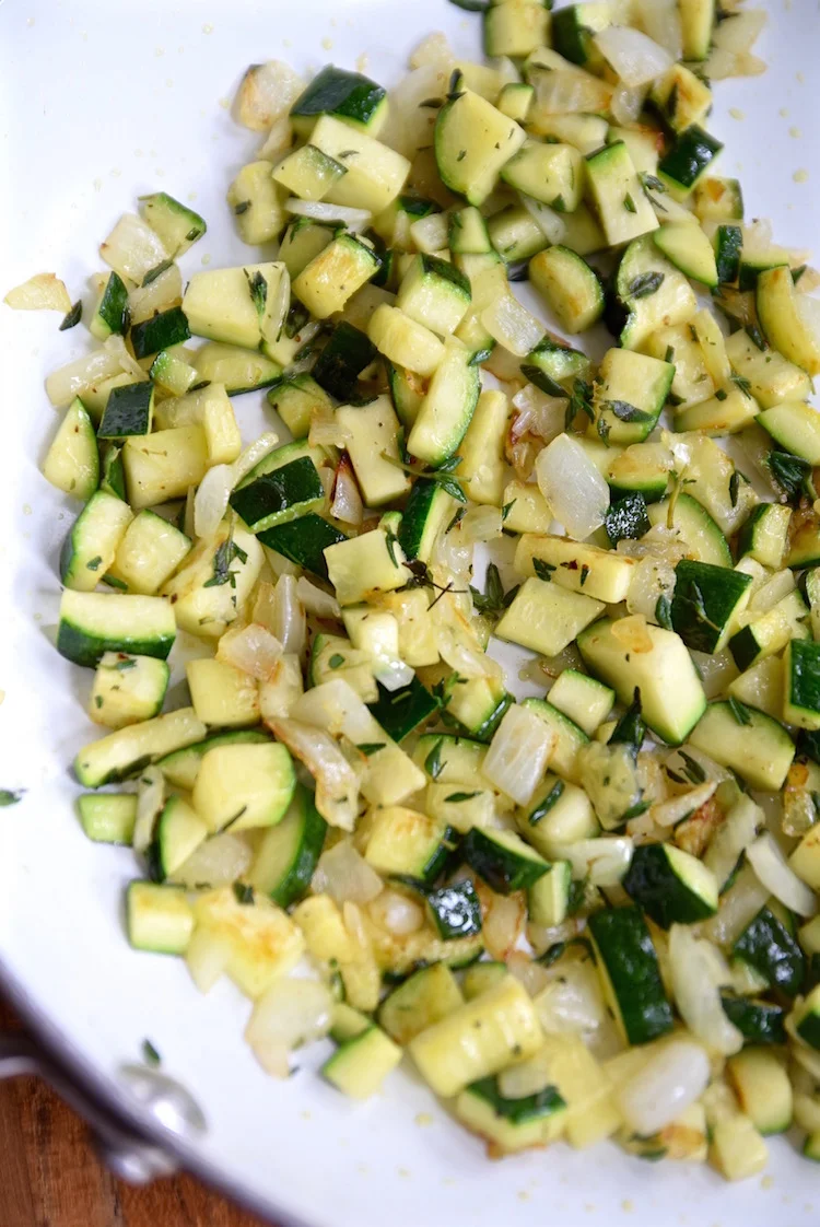 Chickpea Scramble with Zucchini and Thyme {Vegan, Gluten Free
