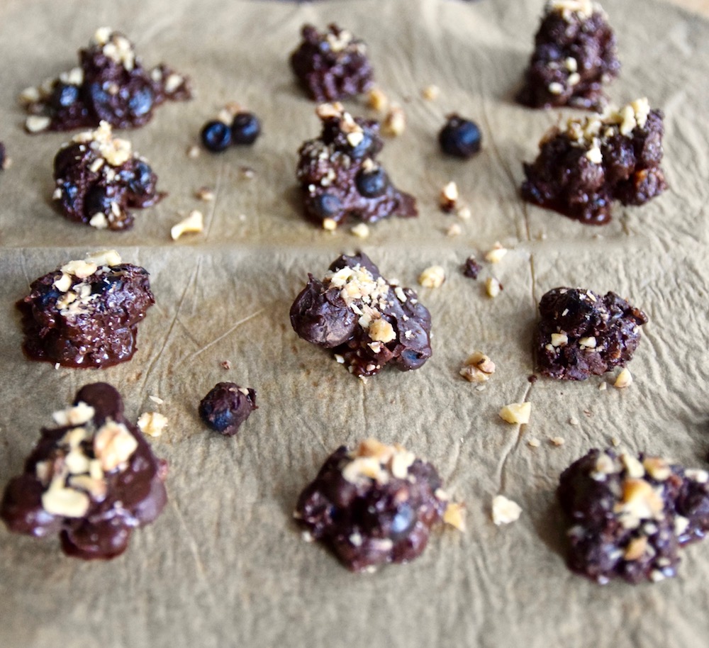 Chocolate covered blueberry clusters.jpg