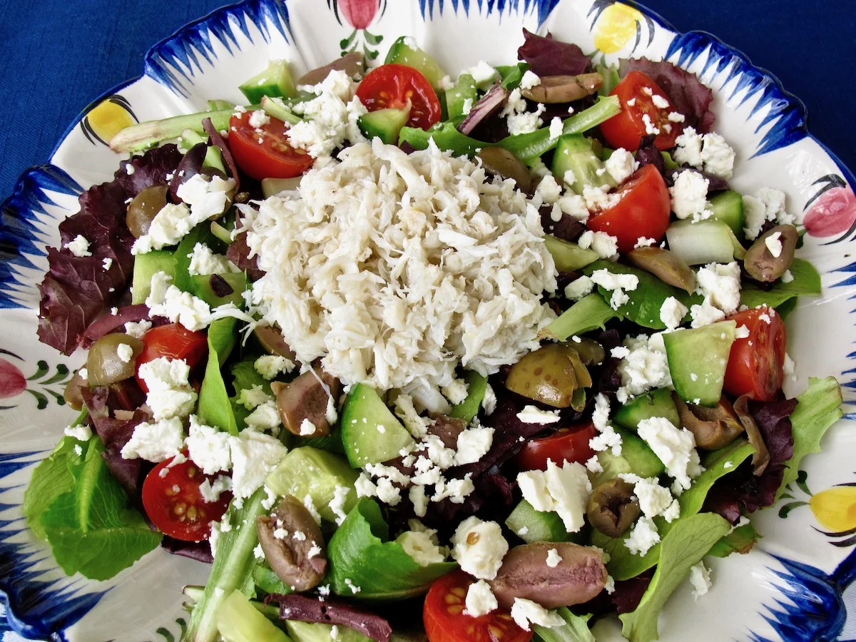Mediterranean Crab Salad {Paleo, Gluten Free, Dairy Free}