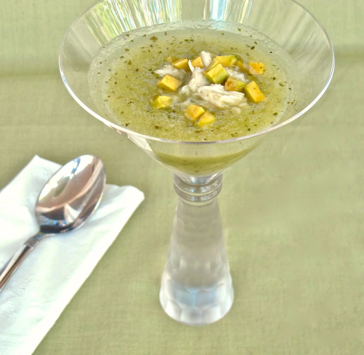 Honeydew Soup with Crab and Avocado {Paleo, Whole30}