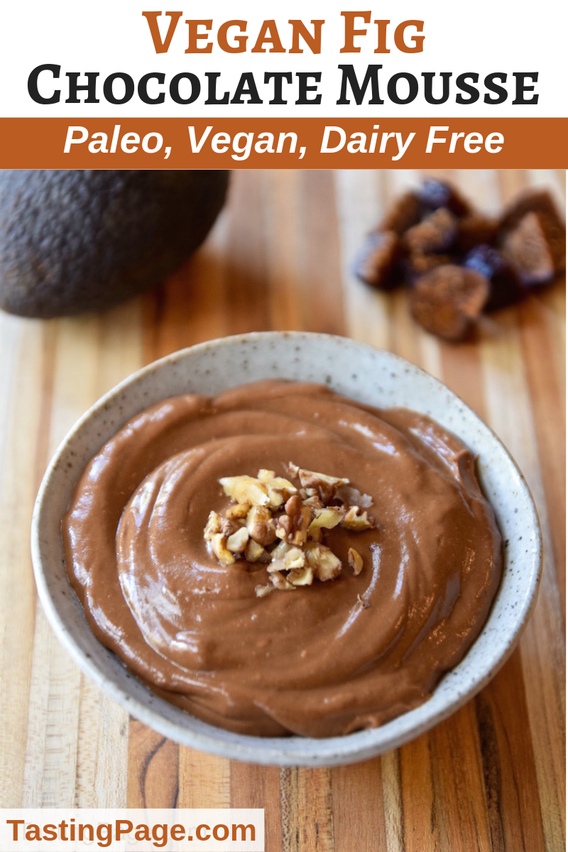 Vegan Fig Chocolate Mousse Tasting Page
