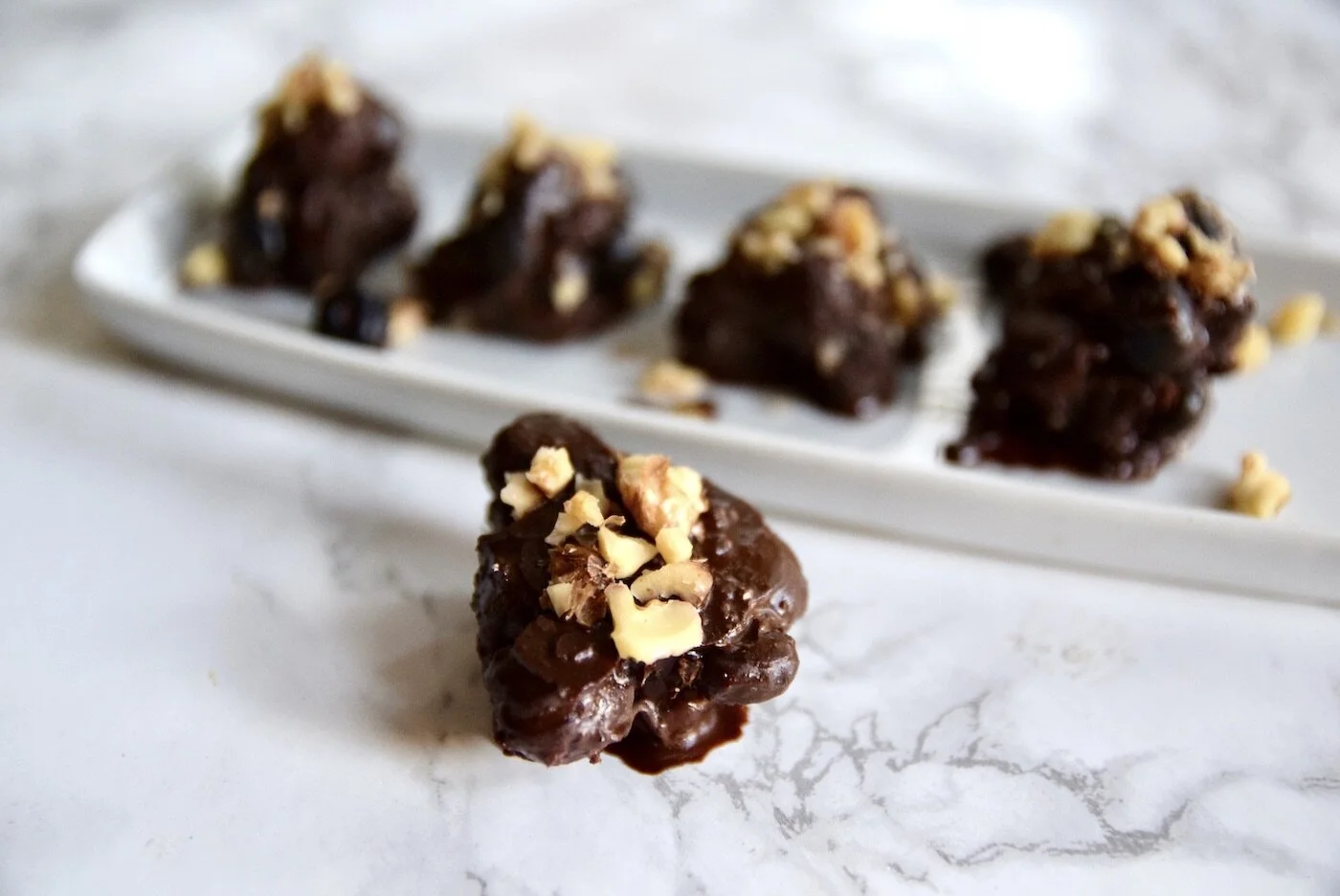 Chocolate Blueberry Nut Clusters {Paleo, Vegan, Sugar Free}