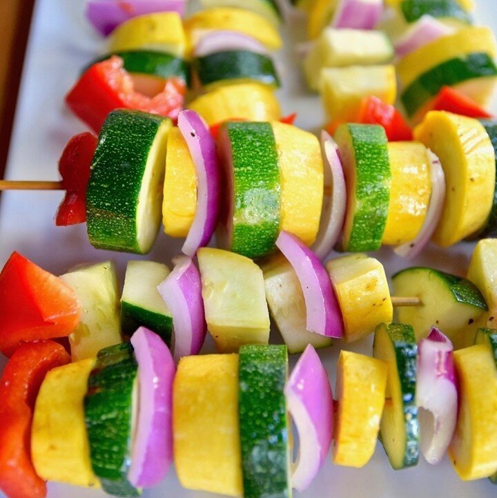 If you've been enjoying a lot of grilling this summer, you're going to want to get in on these veggie skewers.⁠
⁠
While most people focus on heavy proteins for the grill, there's still a lot you can do with vegetables.⁠
⁠
A nice vegetable spread can 