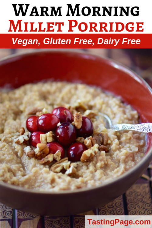 Vegan Millet Porridge - Simple, Creamy and Sugar-Free