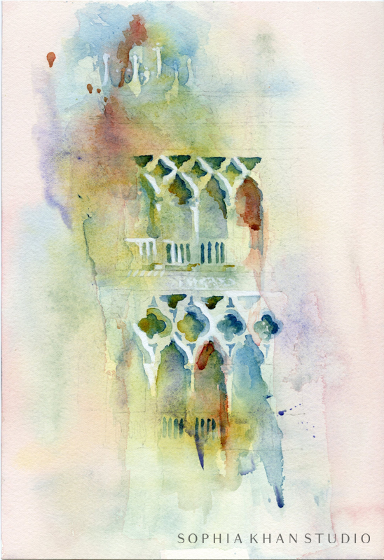 Watercolor on Arches paper