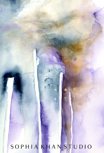 Watercolor on Arches paper