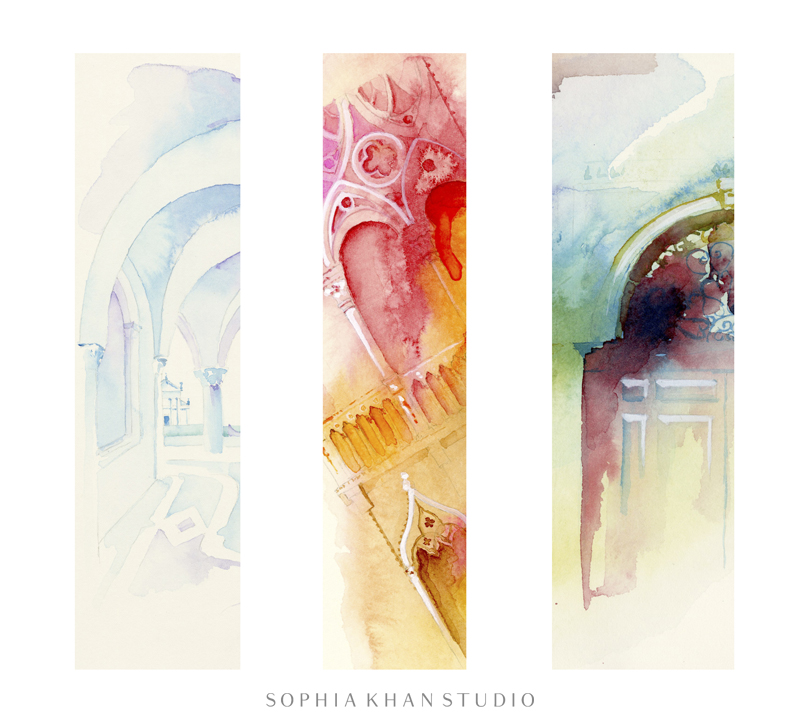 Detail views of a few of the watercolors that I painted in Venice ~ I'll be sharing more soon....