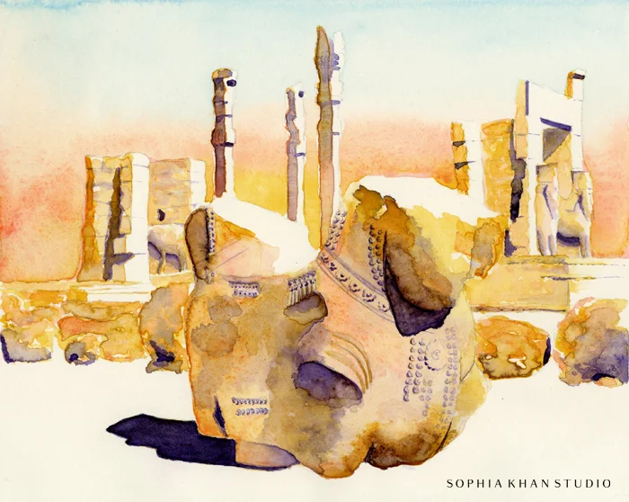 Persian Dawn, Persepolis ~ copyright © Sophia Khan