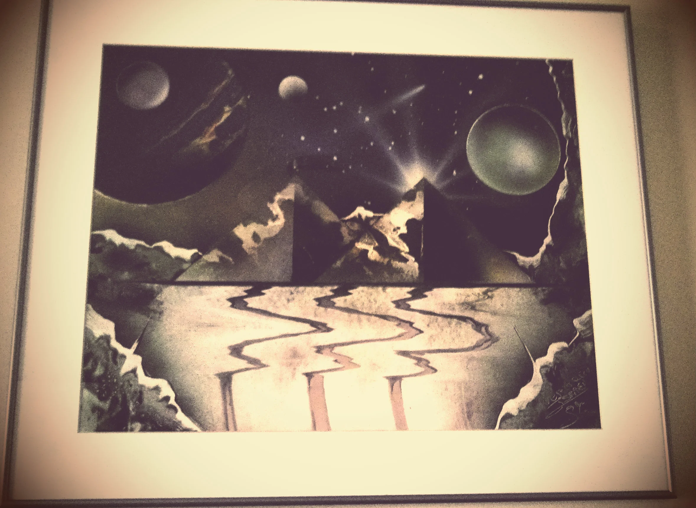 A painting that's been in my bedroom since I was a child