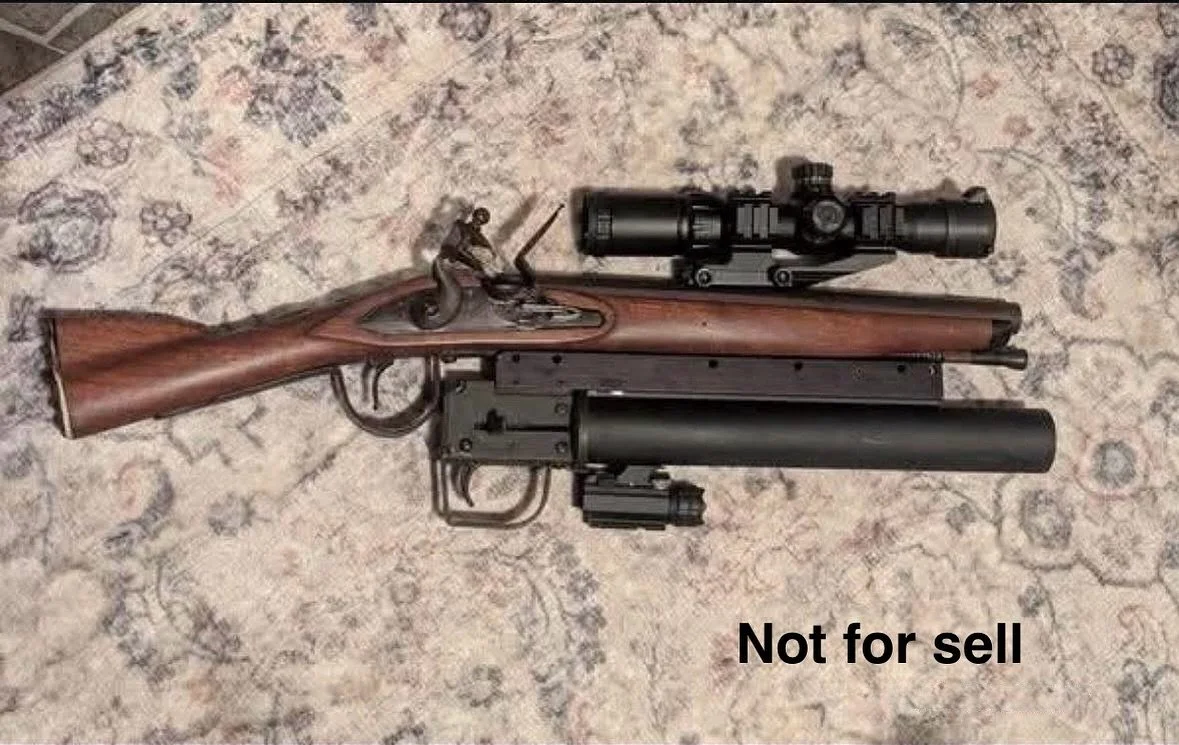I&rsquo;m somewhat of an attachment whore, and no not for sell #xdman #foundingfathers #blunderbuss #blackpowder #merica #tactical #tacticool #blackrifle #pistola #pistol #rifle #2a #notforsell