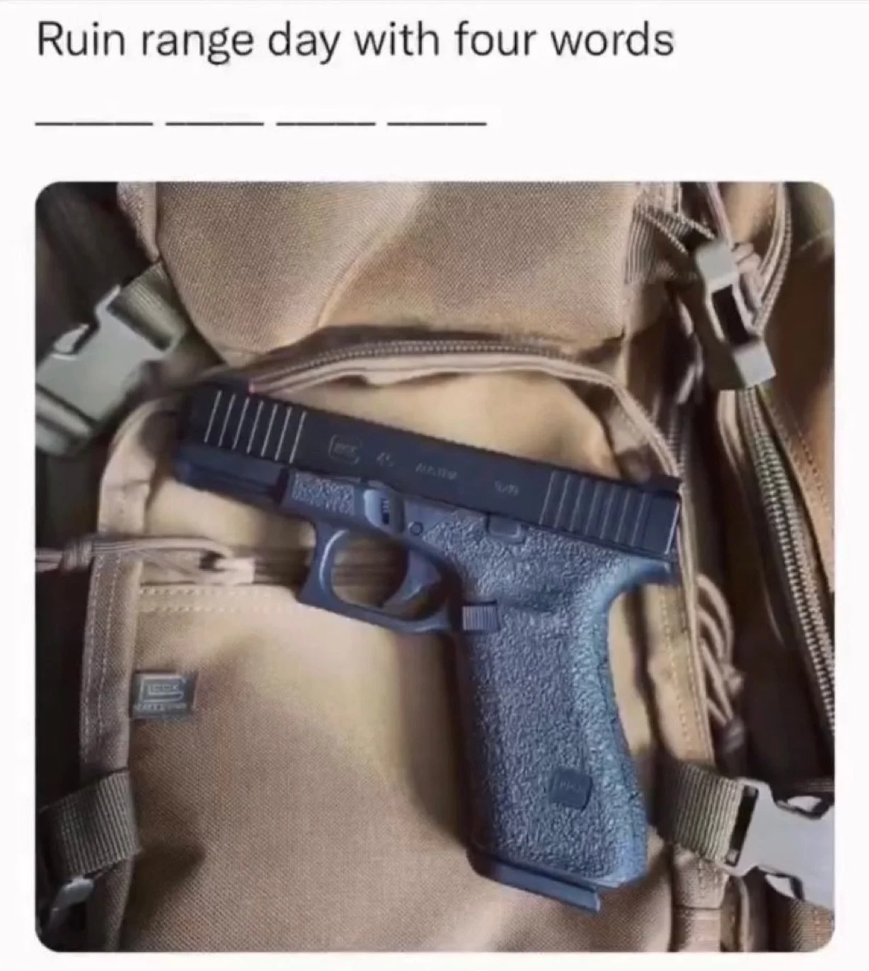I&rsquo;ll start: look my new GenV #xdman #glock #pistol #2a #meme #pewprofessional #pewlife #rifle #switch #thuglife