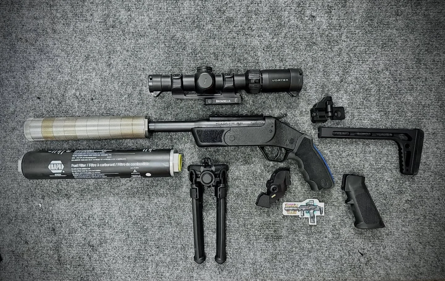 About to take a @rossiusa Brawler SBR to the next level! Using the @farrowtech stock adapter. Thanks to the @advantagearms suppressor, shooting sub sonic 300blk out will be whisper quite 🤫 #xdman #300blk #sbr #2a #sniper #shooting #pewpew #pewprofes