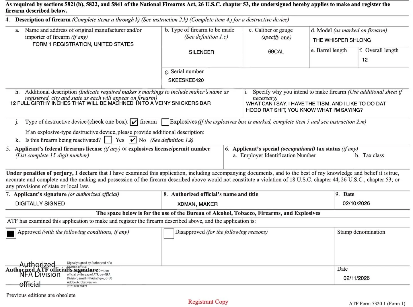 Specify why you intend to make this firearm? Cause I wanna do hood rat shit that&rsquo;s why! #merica #guns #rifle #pistol #pewpew
