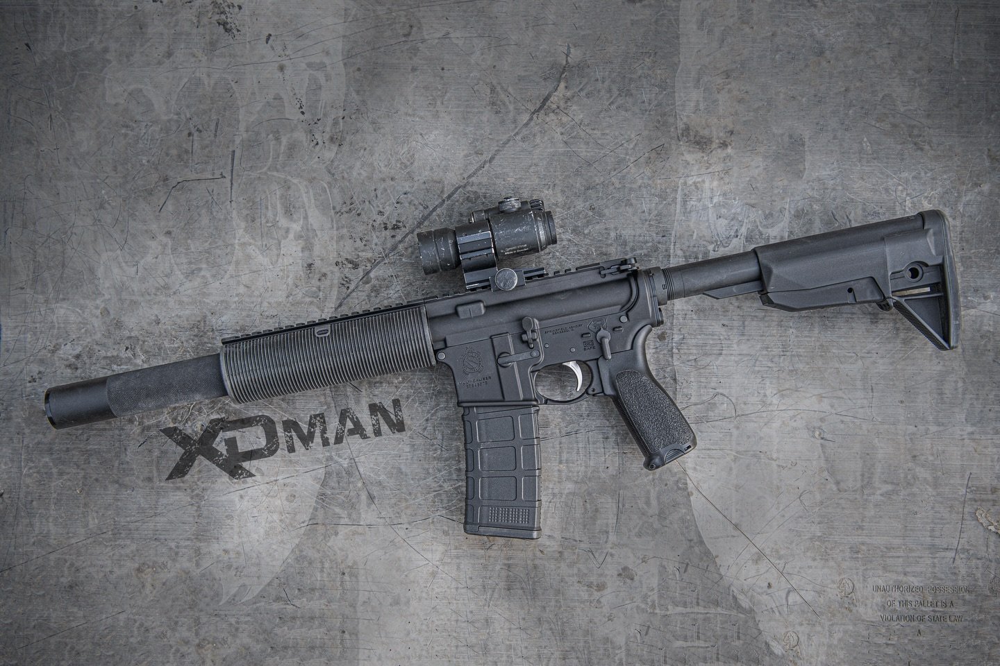 Monday Gunday with the @springfieldarmoryinc Saint topped off with the @broadrivertactical internally suppressed 9mm upper and the long boi @hitecarms suppressor with the @mean_arms magazine #guns #2a #merica #pewpew #ar15