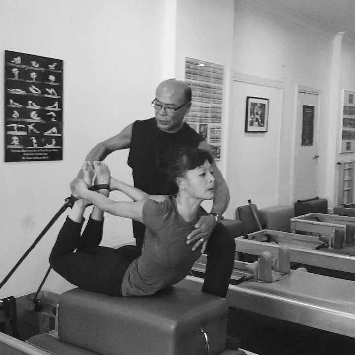 Anthony Rabara and I doing the second long box on the reformer