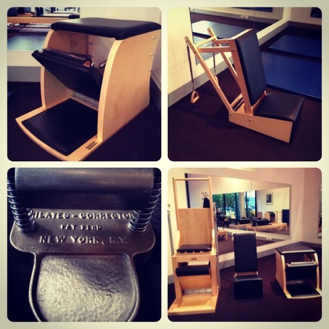 Pilates apparatus (clockwise) — Wunda chair, Baby chair, Pilates chairs; Electric, Baby and Wunda, the Foot corrector