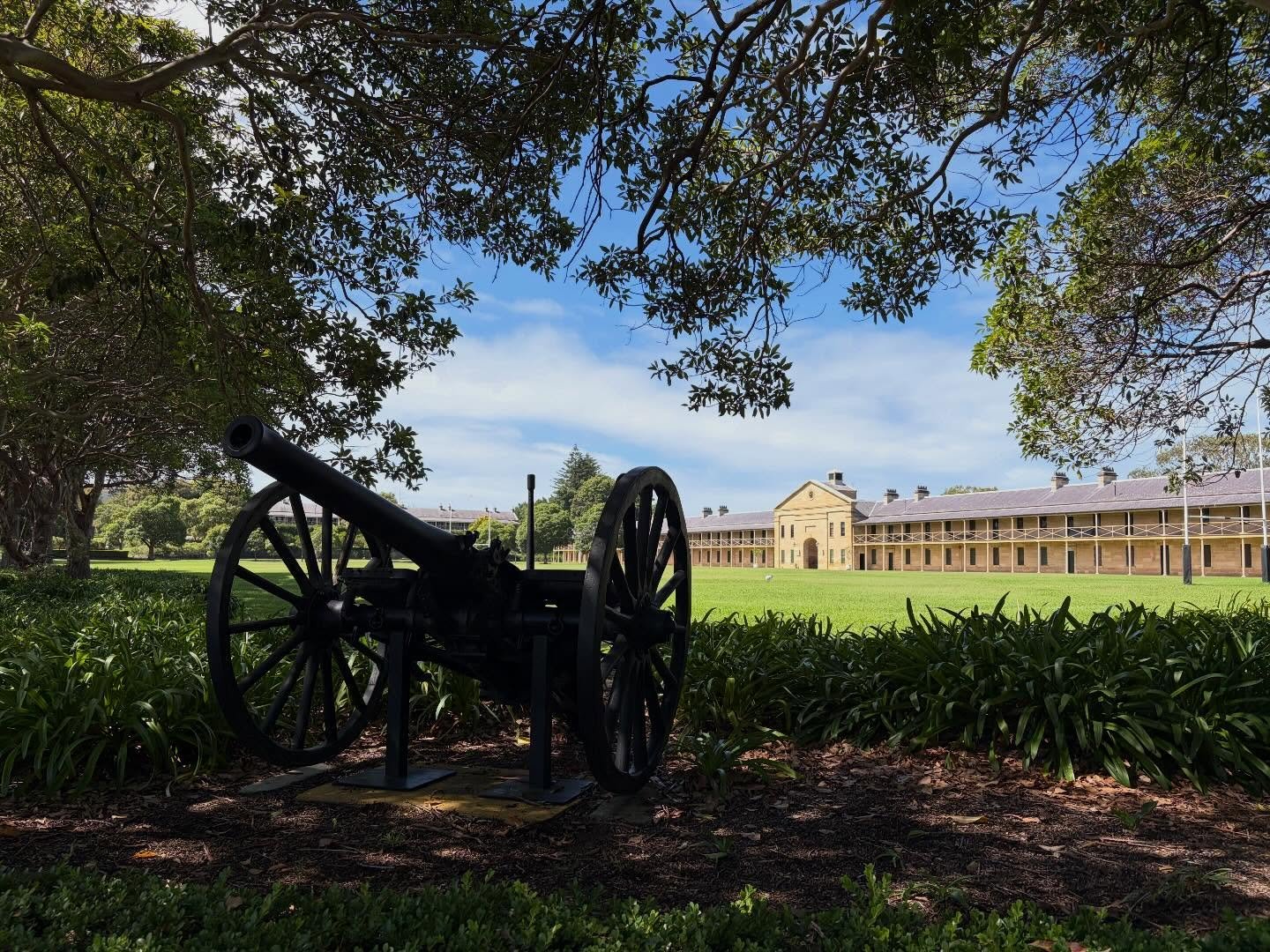 Beautiful day to be teaching Pilates at Victoria Barracks #pilatesmat #pilates #pilatessydney #pilatesstudio #army