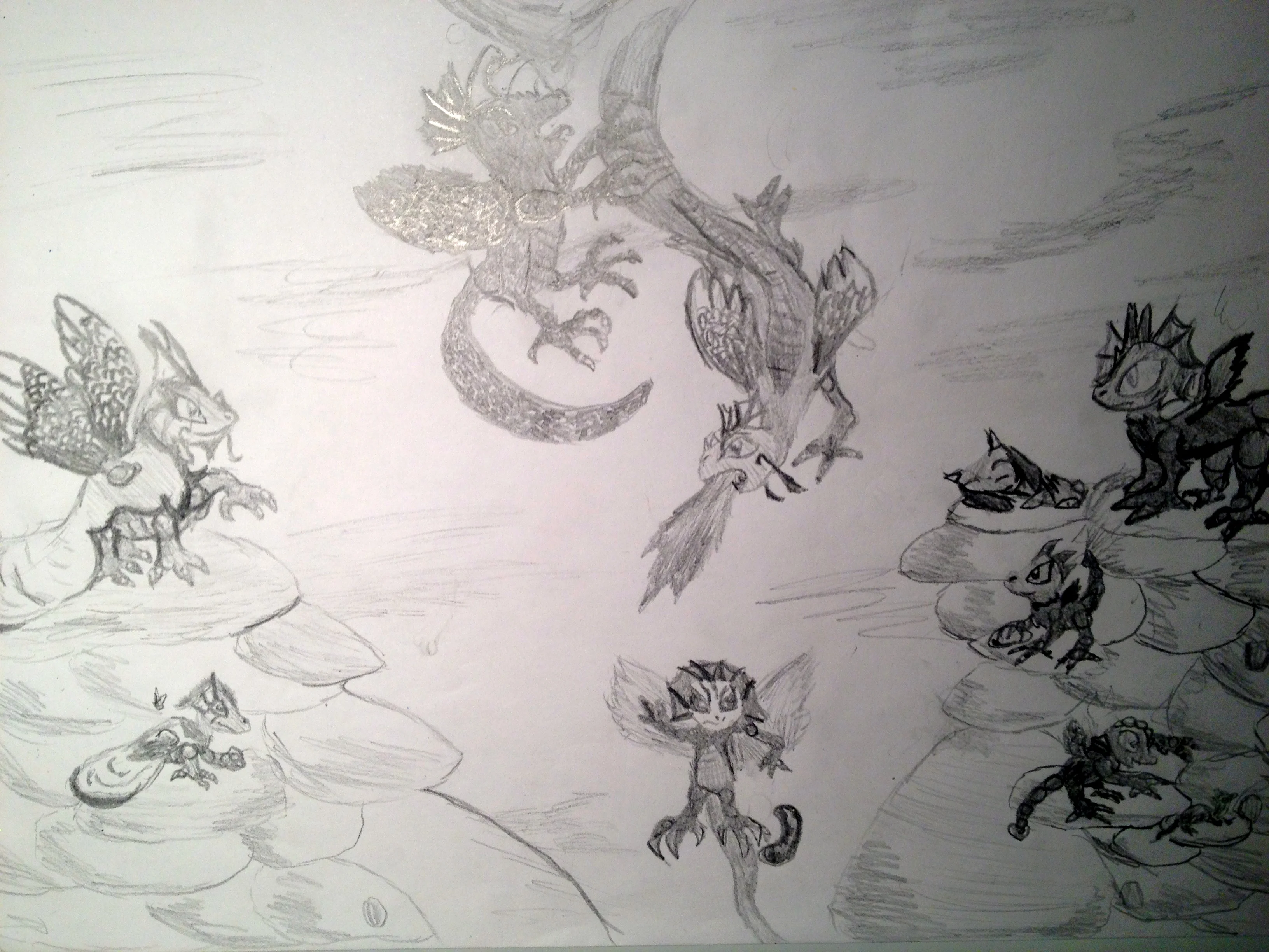 5th. grade sketches during recess