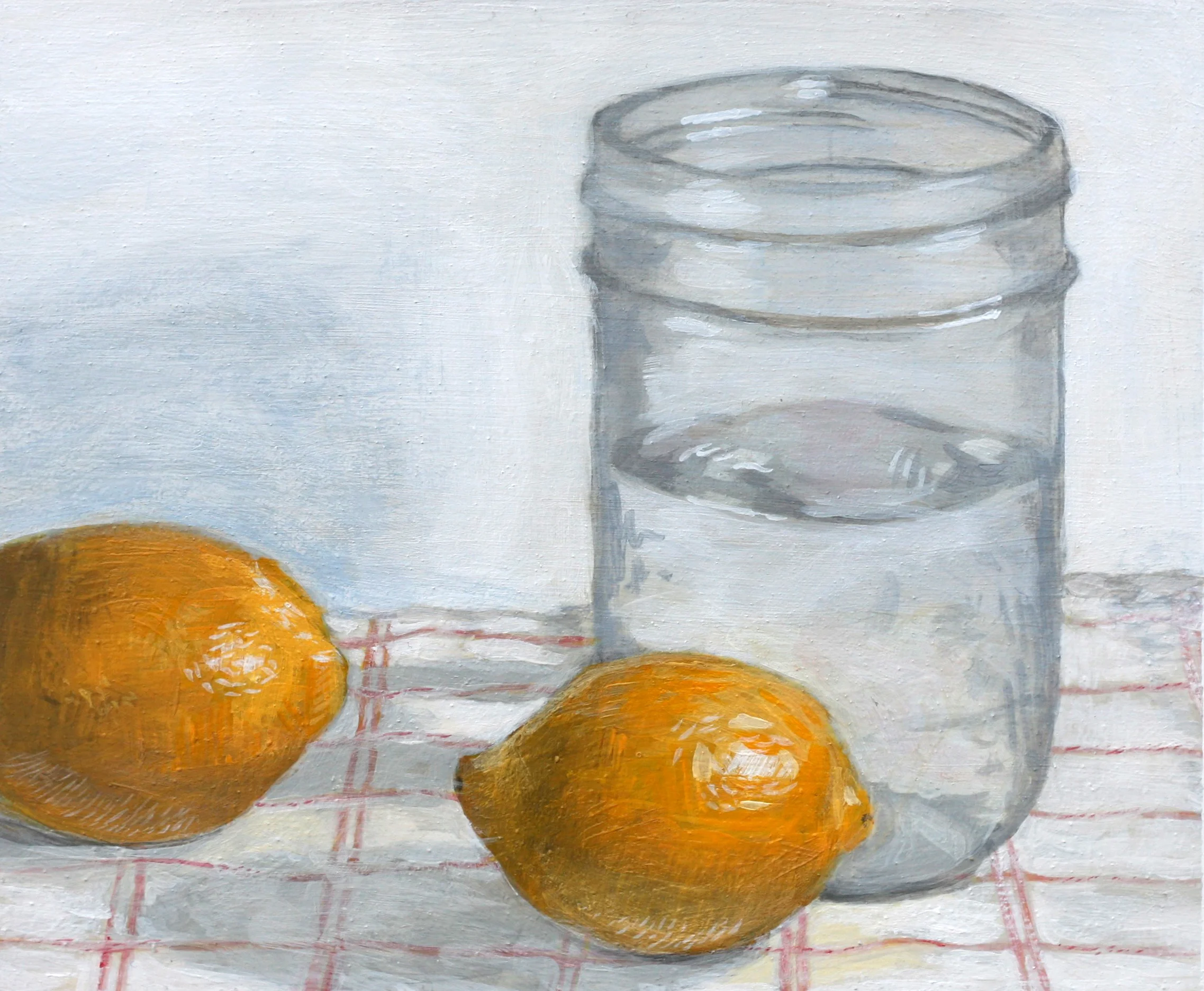Water and lemons, 8"x5"