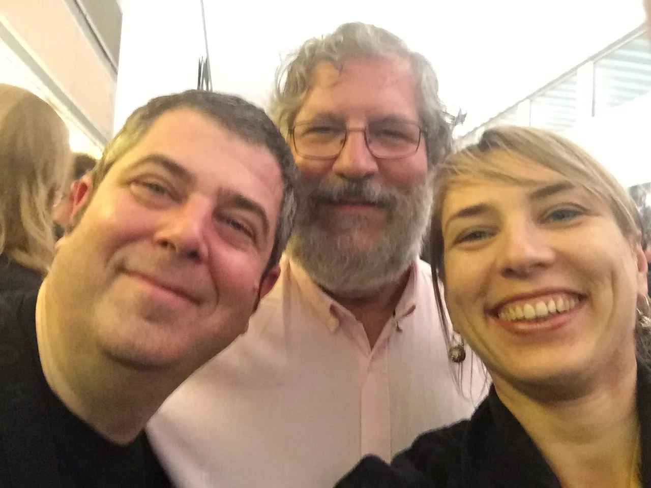 With Kepa Junkera and José Miguel Lopez in Santiago de Compostela.