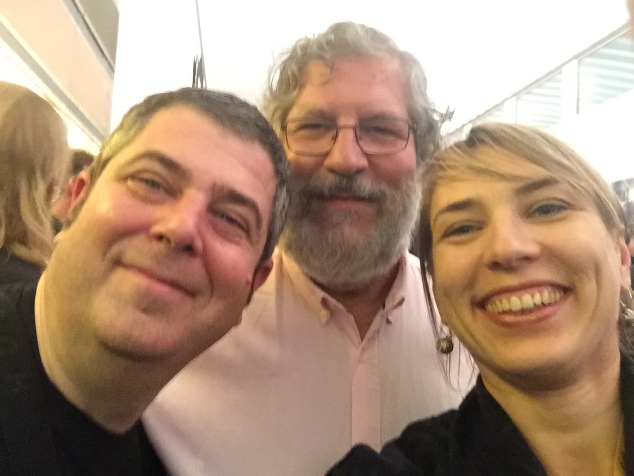 With Kepa Junkera and José Miguel Lopez in Santiago de Compostela.