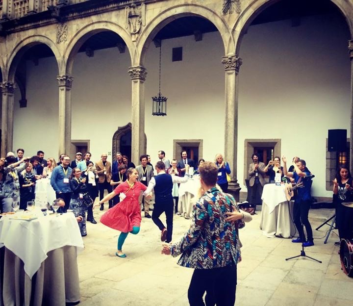 Some serious dancing with Ruslan Trochynskiy .