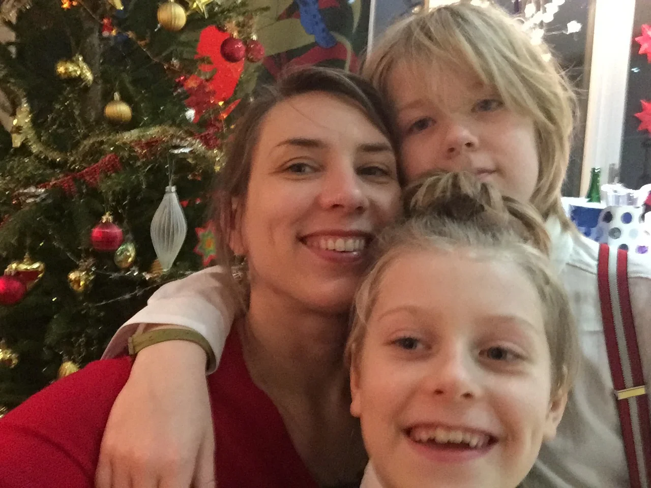 Happy new year from me and my best supporters - my boys!