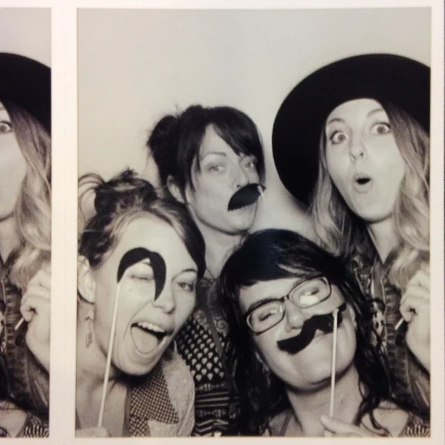 Photo booth antics with my new maker friends