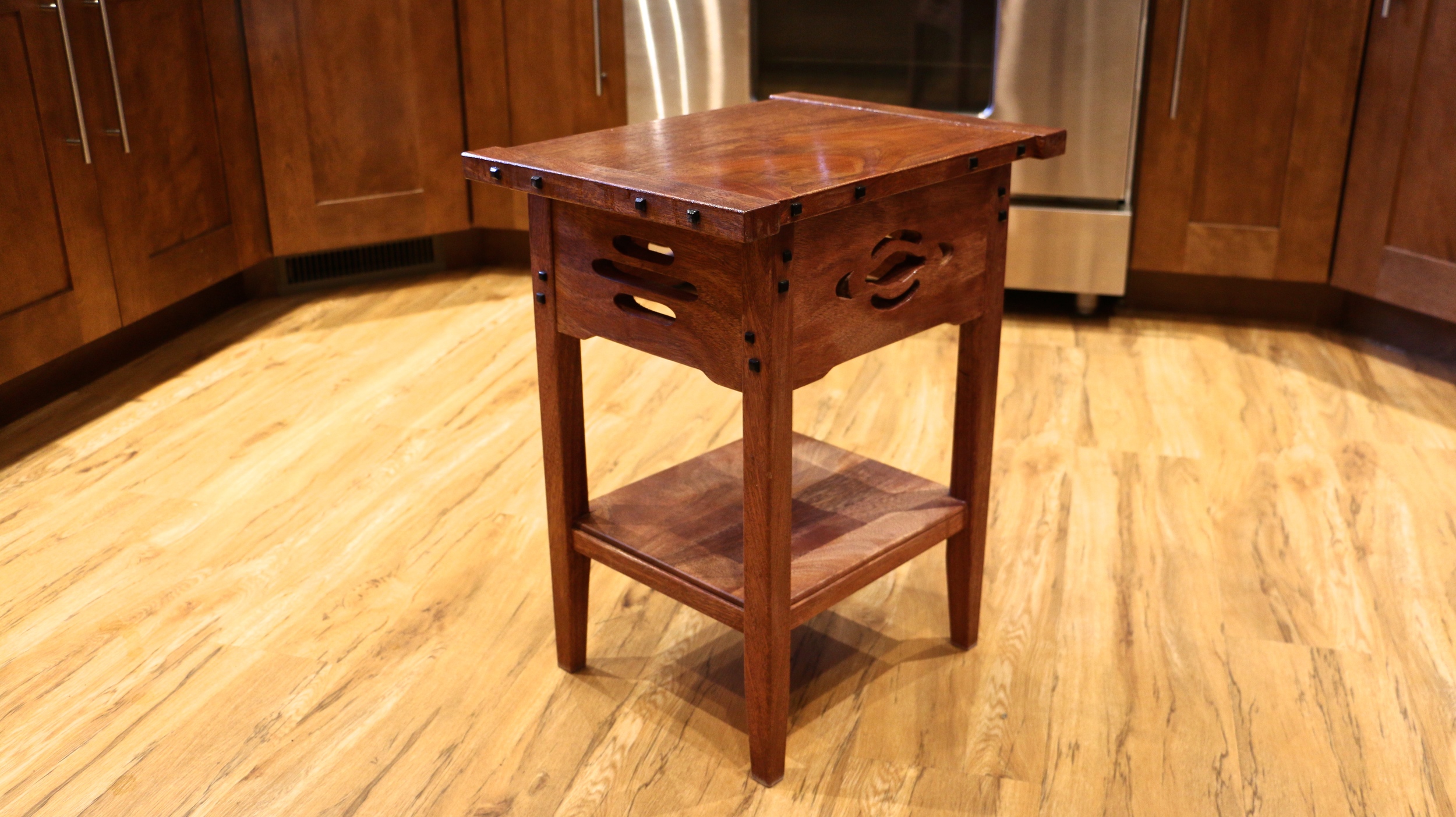 Madison Swords built a Greene &amp; Greene side table as his first furniture build, all with hand tools, some of which he made himself.&nbsp;