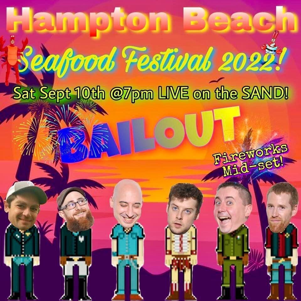 You can start your all-pumpkin-spice diet AFTER this show. 😘🎸🚫🎃 #bailoutboston #hamptonbeach #hamptonbeachseafoodfestival
