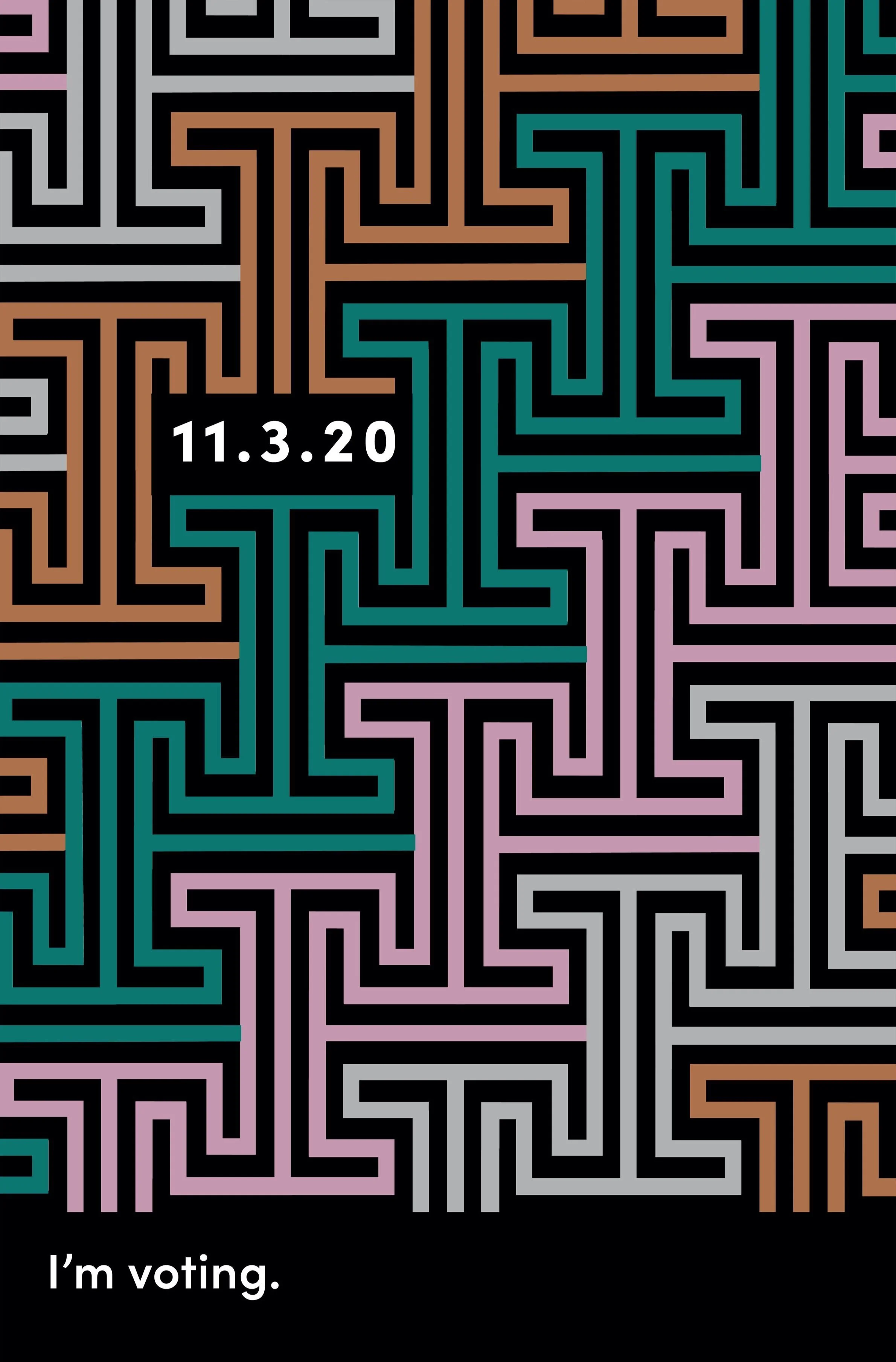 I'm voting hand printed poster