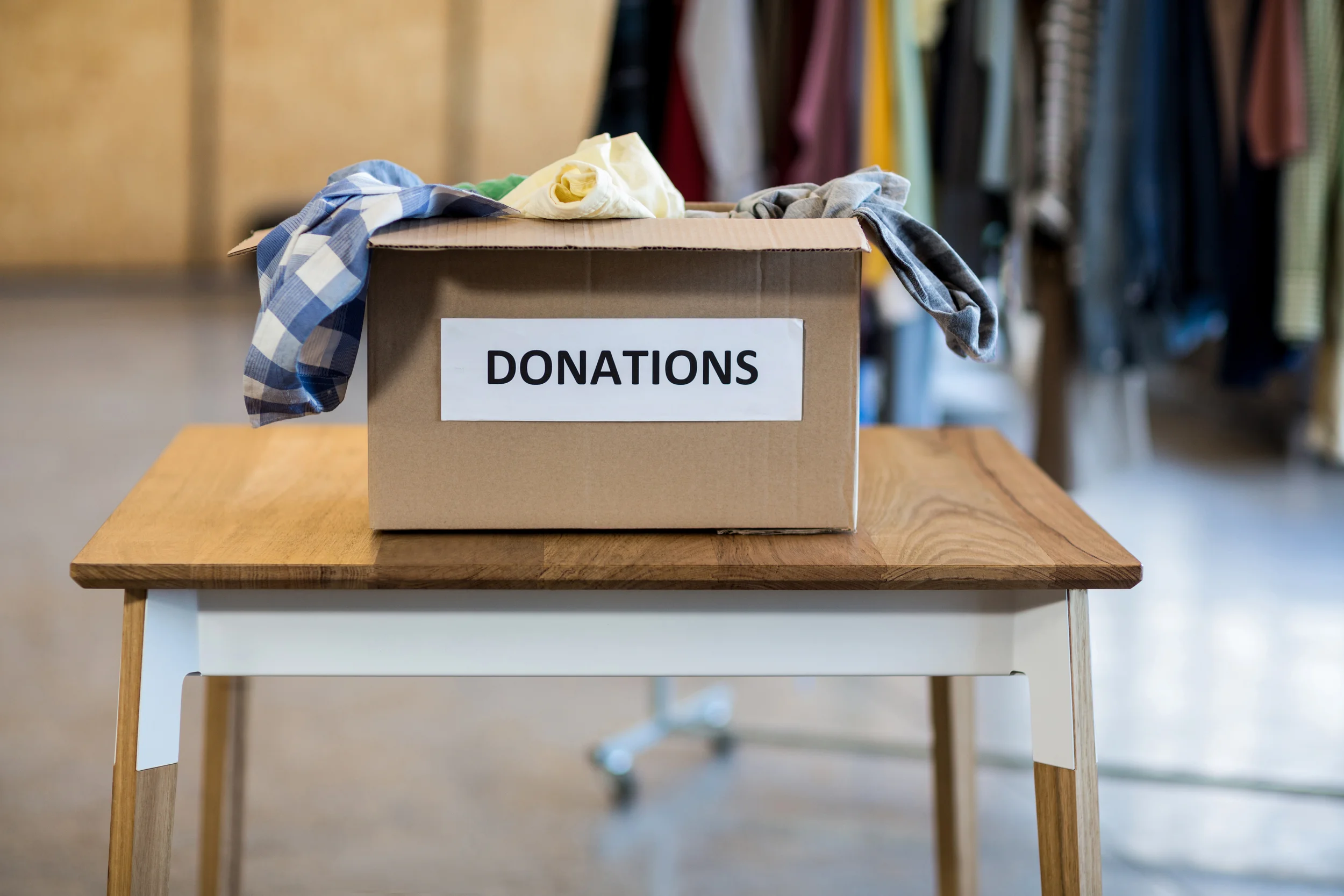 Leftover sale items are sold to a bulk buyer or donated back into the Tucson community.