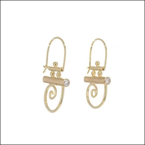 Style #22110593 18KY Diamond "Parts" Earrings