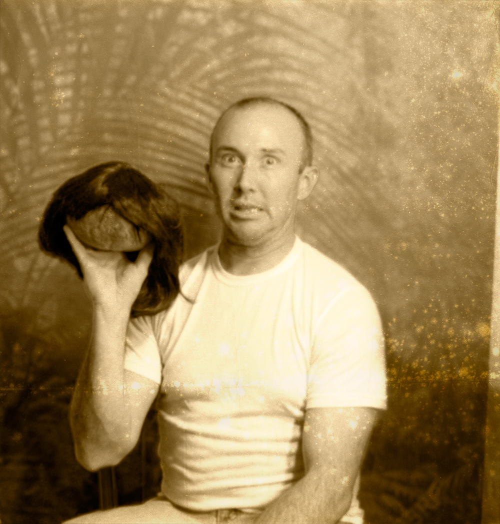 shotgun wedding of dr. winthrop livingston to shrunken head : gabon jungle, new guinea