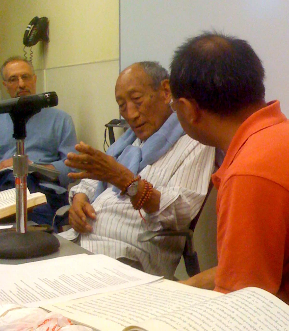 Khyongla Rato Rinpoche teaching on Aryadeva's Four Hundred Verses. June 12, 2012. Photo by Jane L. Wechsler