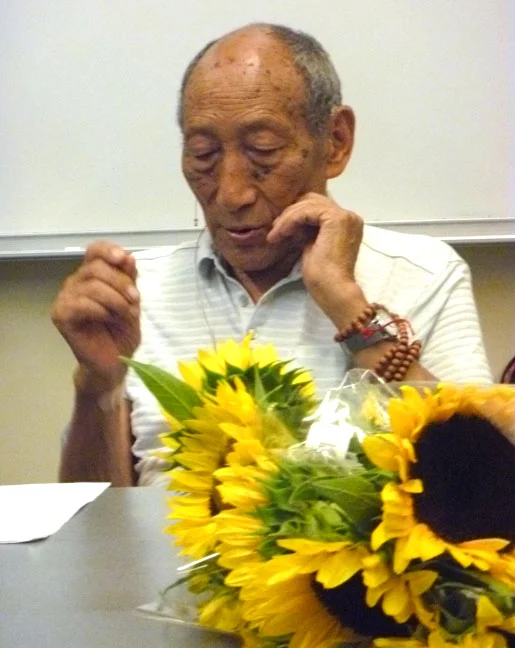 Khyongla Rato Rinpoche teaching on The Abbreviated Points of the Graded Path (Lam-rim bsdus-don) by Tsongkhapa (Blo-bzang grags-pa). August 14, 2012. Photo by Jane L. Wechsler