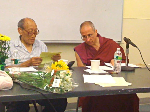 August 2, 2011 - Khyongla Rato Rinpoche with Ven. Nicholas Vreeland. Photo by Jane L. Wechsler