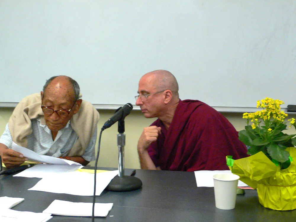 August 9, 2011 - Khyongla Rato Rinpoche with Ven. Nicholas Vreeland. Photo by Jane L. Wechsler