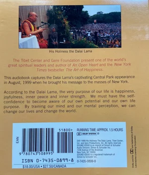 THE DALAI LAMA IN AMERICA - CD<br/><br/>New old stock <br/><br  