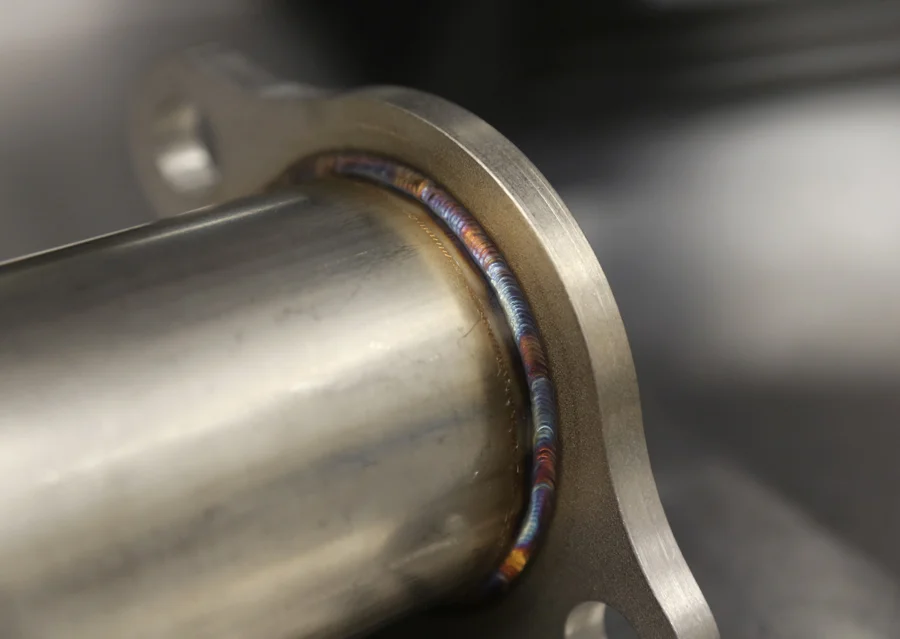 M6 Track Pipe TIG welded flange.
