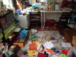 Art happens here. It's not pretty.