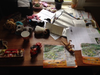 This is where we're supposed to eat. But there are so many other options--what's wrong with sitting on the floor anyway?