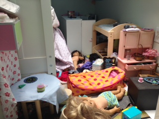 I have a daughter. If she's not cleaning her room, why would her dolls?