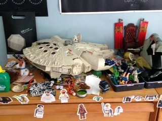 And a son. This isn't actually too bad, but stickers on furniture is a particular pet peeve of mine.