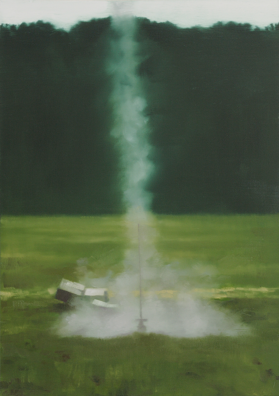 The Message - John Brennan, 2013, oil on canvas, 70 x 50 x 4 cm