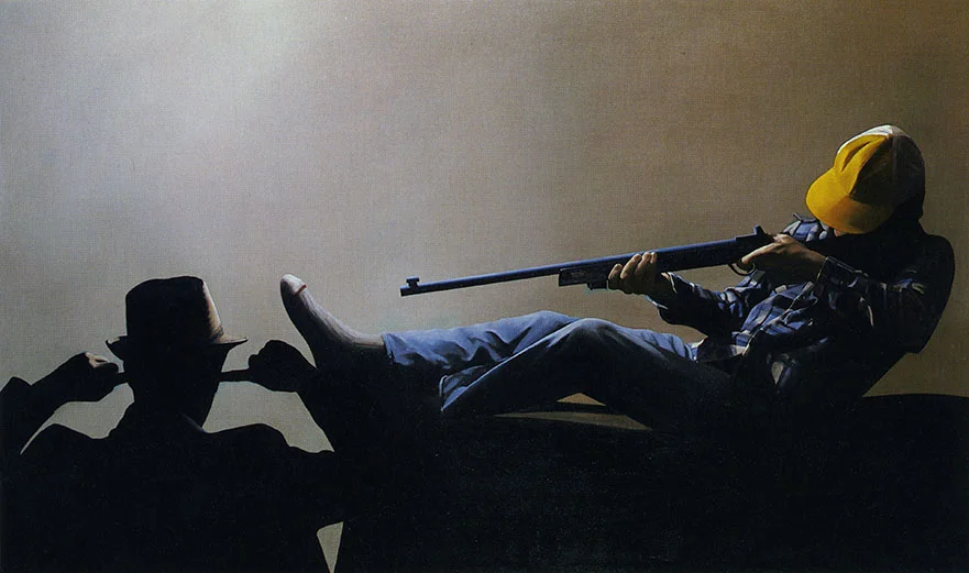 Self-Portrait Watching A Man About To Shoot Himself In The Foot