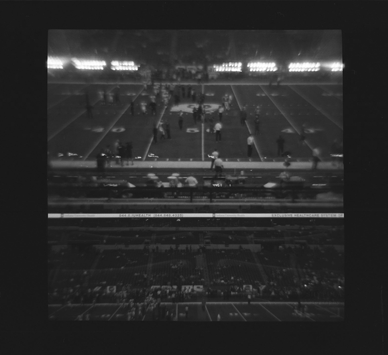 The first game of the season. September 7 against the Denver Broncos Diana F+ - Ultrafine Xtreme 400. Double Exposure.