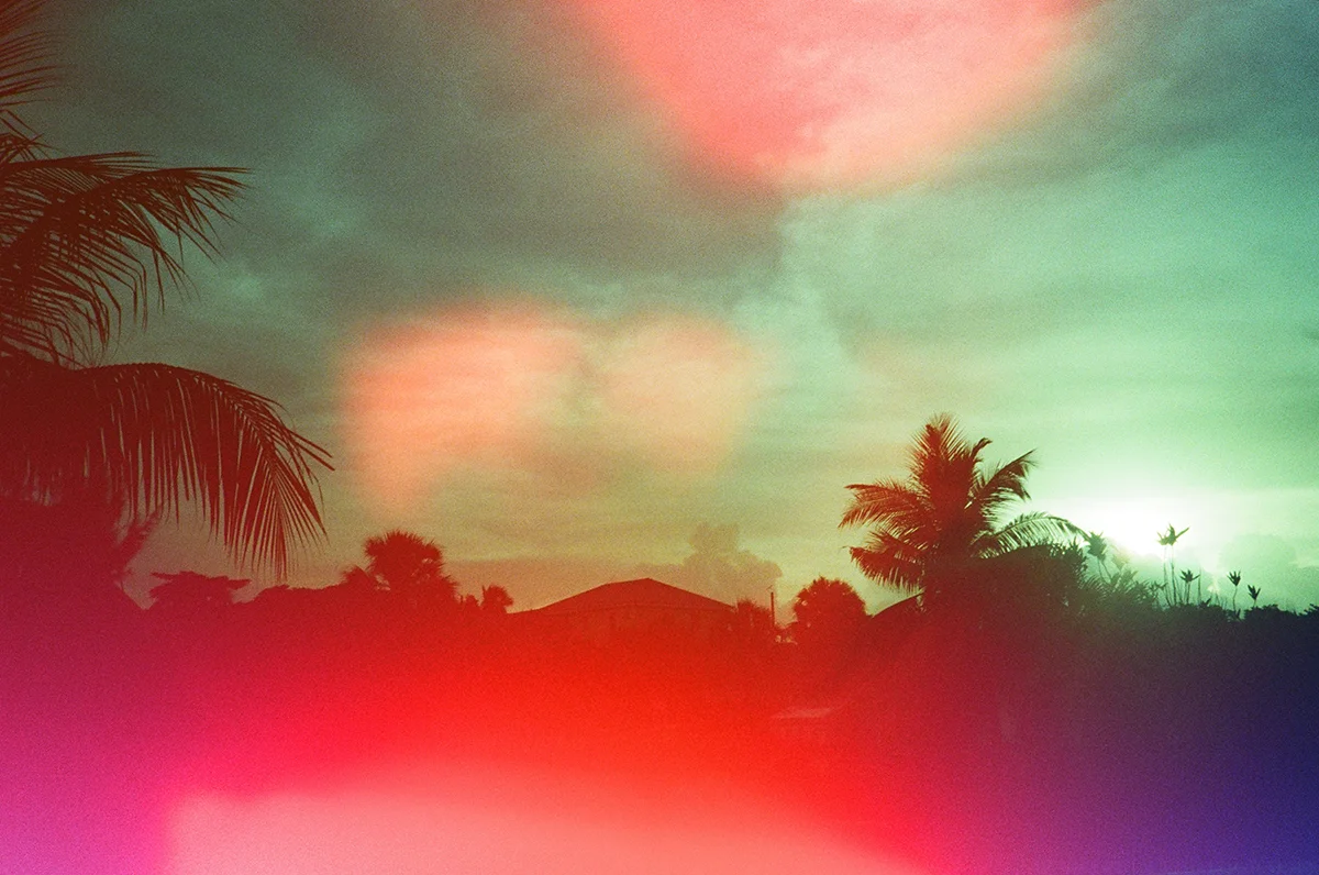 Olympus XA2 + Psychedelic Blues Film