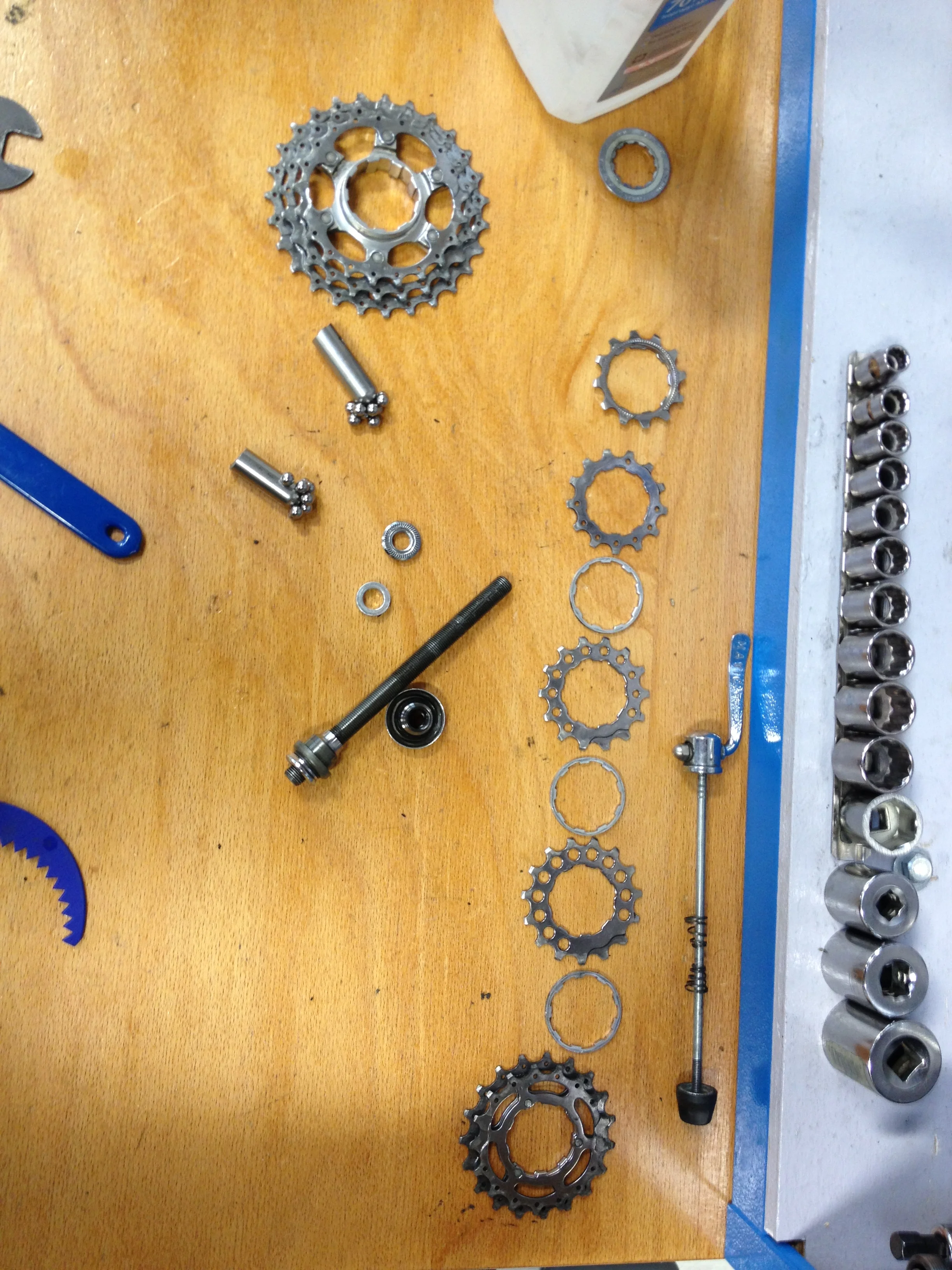 Setting everything out so I put it back together the way it should be!